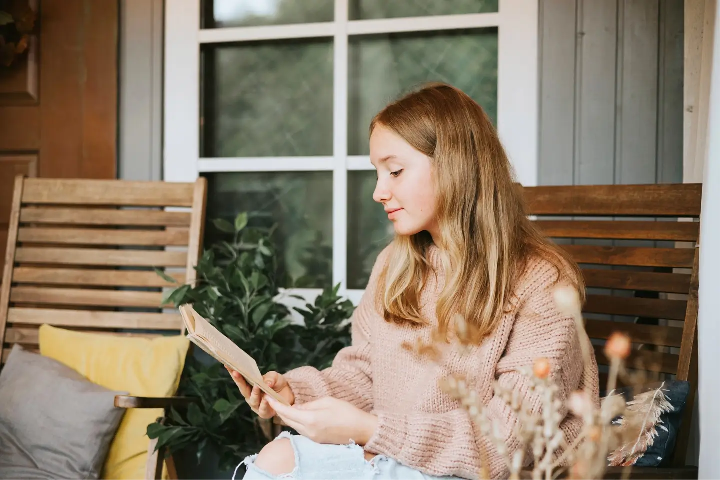 reading books